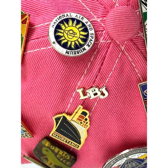 Pink Richmond VA Cap w/39 Souvenir Pins & Paul McCartney World Tour Pin - Picture 13 of 14